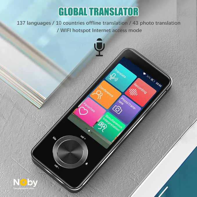 M9 Traducteur Vocal Instantané – Appareil de Traduction Intelligente en Temps Réel